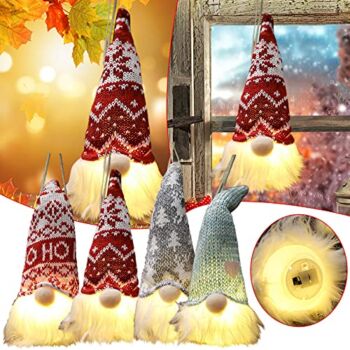 Christmas Gnomes Decorations Glowing Santa Rudolph Doll Plush Hanging Ornament Xmas Tree Pendants Night Desk Lamp Home Holiday Christmas Decorations | The Storepaperoomates Retail Market - Fast Affordable Shopping