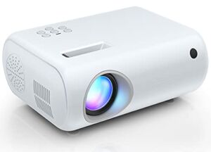 Mini Projector, CLOKOWE 2022 Upgraded Portable Projector with 7000 Lux and Full HD 1080P, Movie Projector Compatible with iOS/Android Phone/Tablet/Laptop/PC/TV Stick/Box/USB Drive/DVD/Game Console
