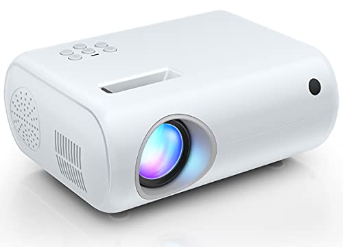Mini Projector, CLOKOWE 2022 Upgraded Portable Projector with 7000 Lux and Full HD 1080P, Movie Projector Compatible with iOS/Android Phone/Tablet/Laptop/PC/TV Stick/Box/USB Drive/DVD/Game Console | The Storepaperoomates Retail Market - Fast Affordable Shopping
