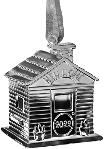 New Home Ornament 2022 – Christmas Ornaments 2022 -Christmas Housewarming Presents for New Home – House Decoration with Silver Ribbon | The Storepaperoomates Retail Market - Fast Affordable Shopping