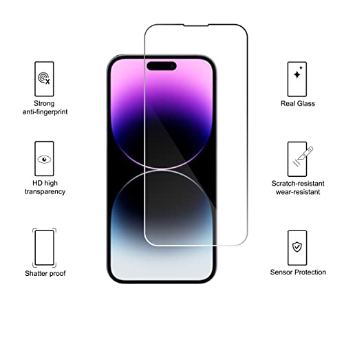 Ailun 3 Pack Screen Protector for iPhone 14 Pro[6.1 inch] + 3 Pack Camera Lens Protector,Sensor Protection,Dynamic Island Compatible,Case Friendly Tempered Glass Film,[9H Hardness] – HD | The Storepaperoomates Retail Market - Fast Affordable Shopping
