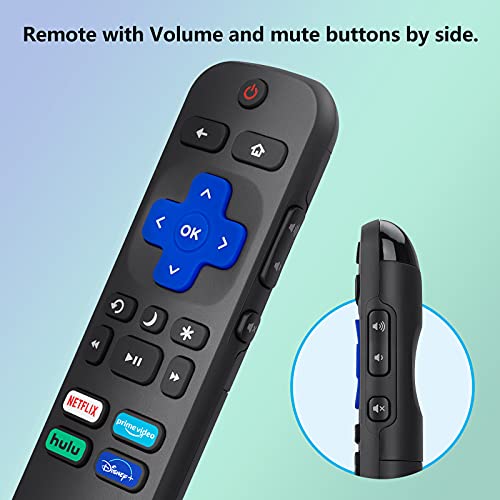 LOUTOC Universal TV Remote for All Roku TV,Replacement for TCL Roku/for Hisense Roku/for Sharp Roku TV,TV Remote with Netflix Disney+/Hulu/Prime Video Buttons【Not for Roku Stick and Box】 | The Storepaperoomates Retail Market - Fast Affordable Shopping