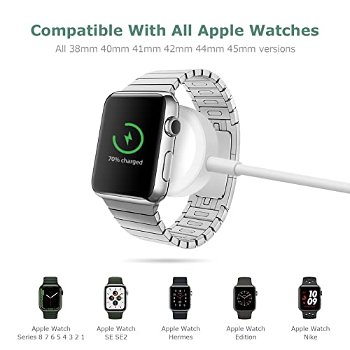 Upgrade Watch Charger 5.0 ft /1.5 m for iWatch Portable Wireless Charging Cable Compatible with Apple Watch Series SE/7/6/5/4/3/2/1 | The Storepaperoomates Retail Market - Fast Affordable Shopping