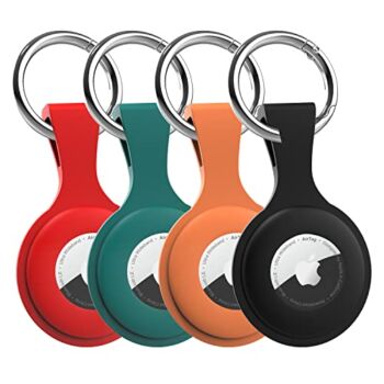 4 Pack AirTag Holder with Keychain – wanchel AirTag case with Anti-Lost Keychain, Protective Air Tag, Item Finders, for for Dog, Cat, Luggage, Wallet, Backpacks | The Storepaperoomates Retail Market - Fast Affordable Shopping