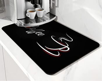 Coffee Mat Absorbent and Quick Dry Mat Hide Stain Rubber Backed Anti-Slip Drying Mat 19.5x12in for Kitchen Counter-Coffee Bar | The Storepaperoomates Retail Market - Fast Affordable Shopping