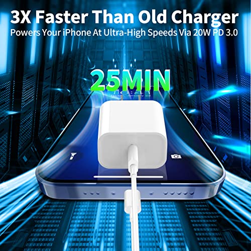 [Apple MFi Certified] iPhone 14 Fast Charger, Redpark 2 Pack 20W PD USB C Power Rapid Wall Charger with 6FT Type C to Lightning Quick Charging Sync Cord for iPhone 14 13 12 11 Pro/XS/X/SE/iPad/AirPods | The Storepaperoomates Retail Market - Fast Affordable Shopping