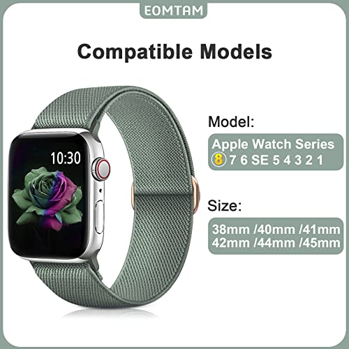 EOMTAM 5 Pack Stretchy Nylon Compatible for Apple Watch Band 38mm 40mm 41mm 42mm 44mm 45mm Women Men,Elastic Cloth Sport Wristbands Solo Loop for iWatch Series 8 7 6 SE 5 4 3(38/40/41MM,Starlight) | The Storepaperoomates Retail Market - Fast Affordable Shopping