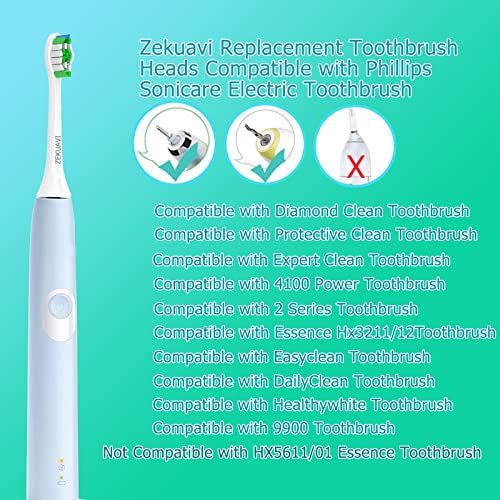 Replacement Heads Compatible with Phillips Sonicare Electric Toothbrush, Toothbrush Heads for Diamond Clean 4100 1100 2100 C3 C2 C1 W3,8P (White) | The Storepaperoomates Retail Market - Fast Affordable Shopping