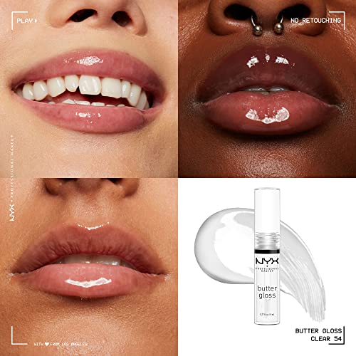 NYX PROFESSIONAL MAKEUP Butter Gloss, Non-Sticky Lip Gloss – Sugar Glass (Clear) | The Storepaperoomates Retail Market - Fast Affordable Shopping