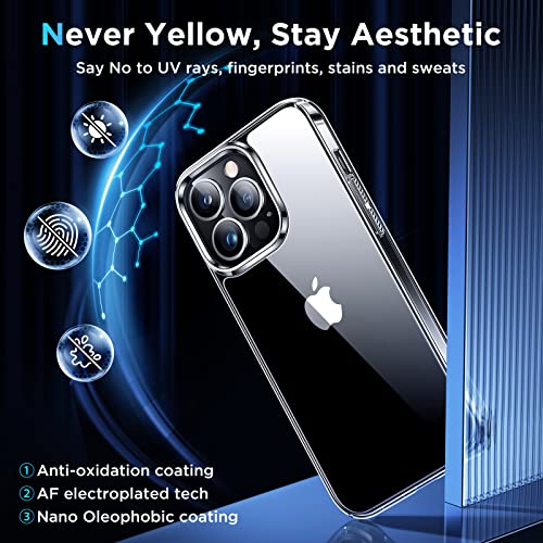 Simtect Ultra Clear Designed for iPhone 14 Pro Max Case, [Non-Yellowing] [10 FT Military Drop Protection] Slim Fit Yet Protective Shockproof Bumper with Airbag Case Cover 6.7 Inch- Crystal Clear | The Storepaperoomates Retail Market - Fast Affordable Shopping