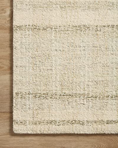Chris Loves Julia x Loloi Chris Collection CHR-02 Natural / Sage, Transitional 18″ x 18″ Sample Rug | The Storepaperoomates Retail Market - Fast Affordable Shopping