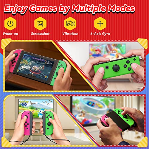 Joy Cons for Switch Nintendo, Upgraded Controller for Switch Sports, L/R Wireless Controllers Compatible with Nintendo Switch Replacement Joycon with Wake-up/Screenshot | The Storepaperoomates Retail Market - Fast Affordable Shopping
