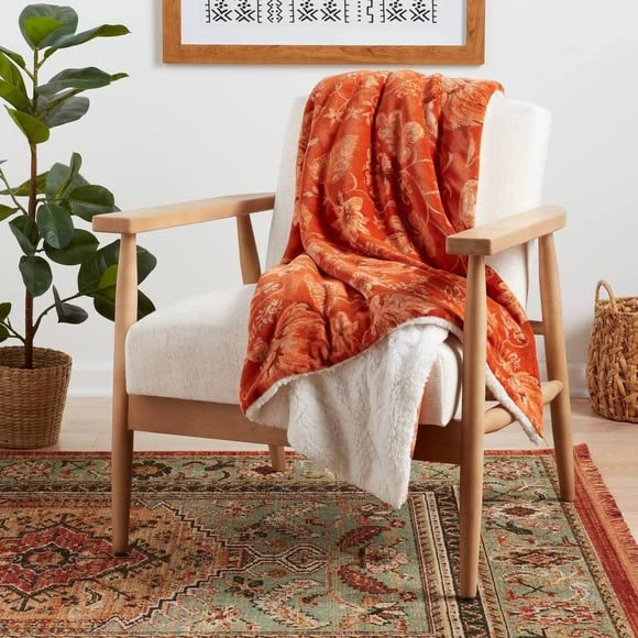 Plush Throw Blanket (Orange) | The Storepaperoomates Retail Market - Fast Affordable Shopping