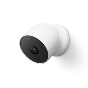 Google Nest Cam Outdoor or Indoor, Battery – 2nd Generation – 1 Pack