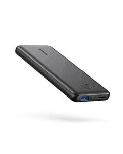 Anker Portable Charger, 313 Power Bank (PowerCore Slim 10K) 10000mAh Battery Pack with PowerIQ Charging Technology and USB-C (Recharge Only) for iPhone, Samsung Galaxy and More