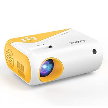 Mini Projector, AuKing 2022 Upgraded 1080P Supported Outdoor Projector, Projector for Outdoor Use Compatible with HDMI, USB, Laptop, iOS and Android Phone | The Storepaperoomates Retail Market - Fast Affordable Shopping