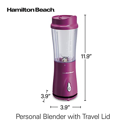Hamilton Beach Shakes and Smoothies with BPA-Free Personal Blender, 14 oz, Raspberry | The Storepaperoomates Retail Market - Fast Affordable Shopping