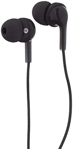 Amazon Basics In-Ear Wired Headphones, Earbuds with Microphone, Black | The Storepaperoomates Retail Market - Fast Affordable Shopping
