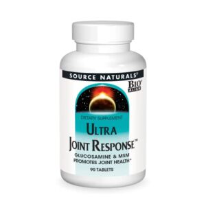 Source Naturals Ultra Joint Response, Glucosamine & MSM, Promotes Joint Health – 90 Tablets