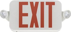 Lithonia Lighting R M6 ECC LED Emergency Exit Sign, T20 Compliant, Red Letters