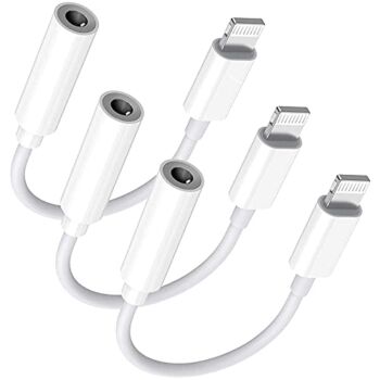 Lightning to 3.5 mm Headphone Jack Adapter, [Apple MFi Certified] 3 Pack iPhone 3.5mm Headphones/Earphones Jack Aux Audio Dongle Adapter Compatible for iPhone 14 13 12 11 XS XR X 8 7, Support All iOS | The Storepaperoomates Retail Market - Fast Affordable Shopping