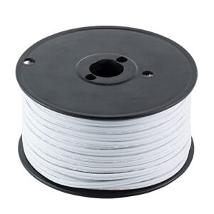 ZZicestar 18/2 SPT-1 Electrical Wire, Lamp Cord Wire Bulk,UL Listed Landscape Lighting Wire, 250FT (White)