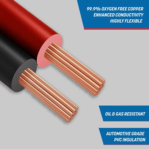 GS Power 16 Gauge Wire (16 AWG) – 100 Foot, Pure Copper, Stranded Electrical Wiring for Speaker, Automotive, Trailer, Stereo and Home Theater Applications – Red/Black | The Storepaperoomates Retail Market - Fast Affordable Shopping