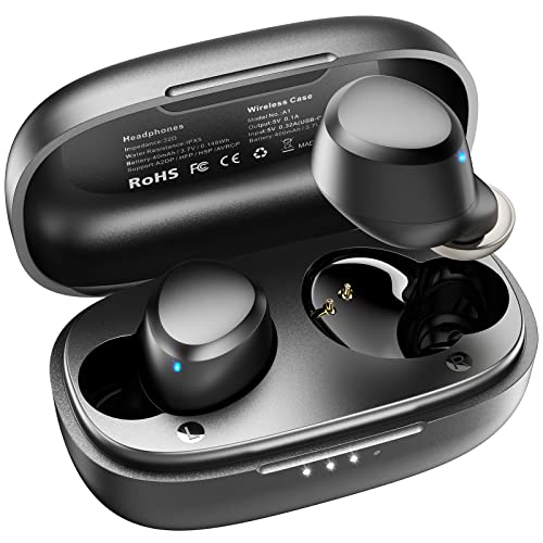 TOZO A1 Mini Wireless Earbuds Bluetooth 5.3 in Ear Light-Weight Headphones Built-in Microphone, IPX5 Waterproof, Immersive Premium Sound Long Distance Connection Headset with Charging Case, Black | The Storepaperoomates Retail Market - Fast Affordable Shopping