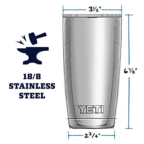 YETI Rambler 20 oz Tumbler, Stainless Steel, Vacuum Insulated with MagSlider Lid, Navy | The Storepaperoomates Retail Market - Fast Affordable Shopping