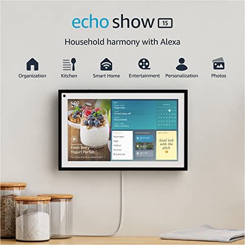 Echo Show 15, Full HD 15.6″ smart display for family organization with Alexa | The Storepaperoomates Retail Market - Fast Affordable Shopping