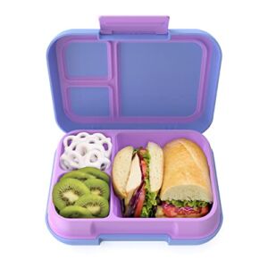 Bentgo® Pop – Leak-Proof Bento-Style Lunch Box with Removable Divider for 3-4 Compartments – Perfect for Kids 8+ and Teens, Microwave/Dishwasher Safe, BPA-Free & Sustainable (Periwinkle/Pink)