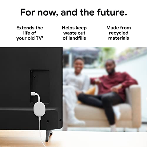 Chromecast with Google TV (4K)- Streaming Stick Entertainment with Voice Search – Watch Movies, Shows, and Live TV in 4K HDR – Snow | The Storepaperoomates Retail Market - Fast Affordable Shopping