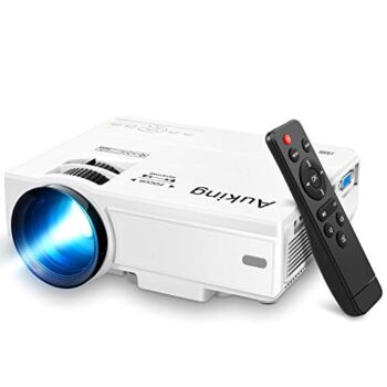 AuKing Mini Projector 2022 Upgraded Portable Video-Projector,55000 Hours Multimedia Home Theater Movie Projector,Compatible with Full HD 1080P HDMI,VGA,USB,AV,Laptop,Smartphone | The Storepaperoomates Retail Market - Fast Affordable Shopping