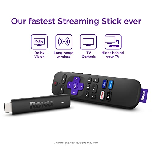 Roku Streaming Stick 4K | Streaming Device 4K/HDR/Dolby Vision with Roku Voice Remote and TV Controls | The Storepaperoomates Retail Market - Fast Affordable Shopping