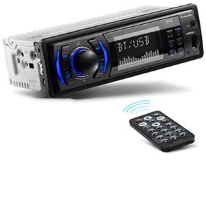 BOSS Audio Systems 616UAB Multimedia Car Stereo – Single Din LCD Bluetooth Audio and Hands-Free Calling, Built-in Microphone, MP3/USB, Aux-in, AM/FM Radio Receiver