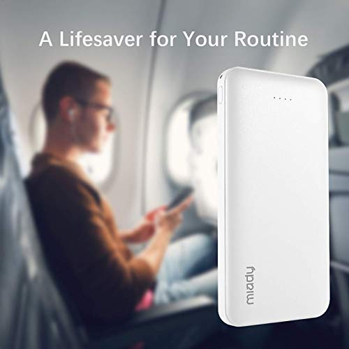 2-Pack Miady 10000mAh Dual USB Portable Charger, Fast Charging Power Bank with USB C Input, Backup Charger for iPhone X, Galaxy S9, Pixel 3 and etc … | The Storepaperoomates Retail Market - Fast Affordable Shopping