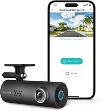 70mai Smart Dash Cam 1S, 1080P Full HD, Smart Dash Camera for Cars, Sony IMX307, Built-in G-Sensor, WDR, Powerful Night Vision | The Storepaperoomates Retail Market - Fast Affordable Shopping