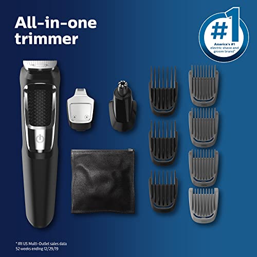 Philips Norelco Multigroomer All-in-One Trimmer Series 3000, 13 Piece Mens Grooming Kit, for Beard, Face, Nose, and Ear Hair Trimmer and Hair Clipper, NO Blade Oil Needed, MG3750/60 | The Storepaperoomates Retail Market - Fast Affordable Shopping