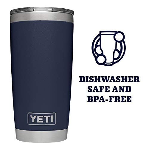 YETI Rambler 20 oz Tumbler, Stainless Steel, Vacuum Insulated with MagSlider Lid, Navy | The Storepaperoomates Retail Market - Fast Affordable Shopping