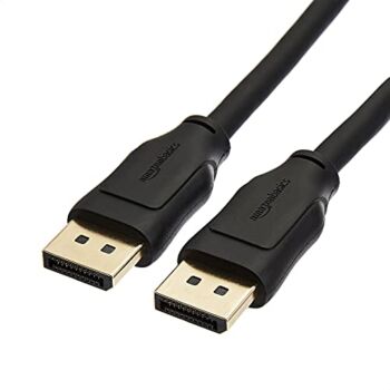 Amazon Basics 8K DisplayPort to DisplayPort 1.4 Cable with 4K@120Hz, 8K@60Hz Video Resolution, and HDR Support, 6 Feet | The Storepaperoomates Retail Market - Fast Affordable Shopping
