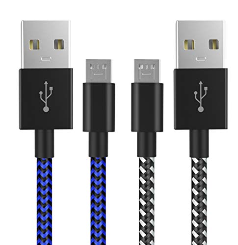 PS4 Controller Charger Charging Cable 10ft 2 Pack Nylon Braided Extra Long Micro USB 2.0 High Speed Data Sync Cord Compatible for Playstaion 4, PS4 Slim/Pro, Xbox One S/X Controller, Android Phones | The Storepaperoomates Retail Market - Fast Affordable Shopping