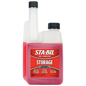 STA-BIL Storage Fuel Stabilizer – Keeps Fuel Fresh For Up To Two Years, Effective In All Gasoline Including All Ethanol Blended Fuels, For Quick, Easy Starts, Treats Up To 40 Gallons, 16oz (22207) , Red