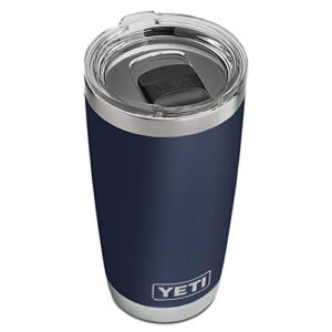 YETI Rambler 20 oz Tumbler, Stainless Steel, Vacuum Insulated with MagSlider Lid, Navy