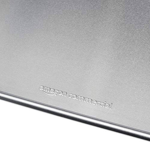 AmazonCommercial Aluminum Baking Sheet Pan, 1/2 Sheet, 17.9 x 12.9 Inch, Pack of 2 | The Storepaperoomates Retail Market - Fast Affordable Shopping