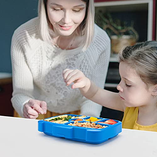 Space Prints Bento Box for Kids , Removable 5 Compartments Portion Size Leakproof Bento Lunch Box for Boys Girls Meal Prep Containers, BPA-Free Durable Microwave/Freezer/Dishwasher Safe (Space) | The Storepaperoomates Retail Market - Fast Affordable Shopping