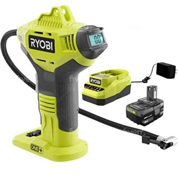 Ryobi P737D 18-Volt ONE+ Cordless High Pressure Inflator + 4.0 Ah High Capacity Lithium-Ion Battery & Charger, | The Storepaperoomates Retail Market - Fast Affordable Shopping