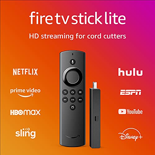Fire TV Stick Lite with Alexa Voice Remote Lite (no TV controls), HD streaming device | The Storepaperoomates Retail Market - Fast Affordable Shopping