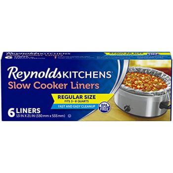 Reynolds Kitchens Slow Cooker Liners, Regular (Fits 3-8 Quarts), 6 Count | The Storepaperoomates Retail Market - Fast Affordable Shopping