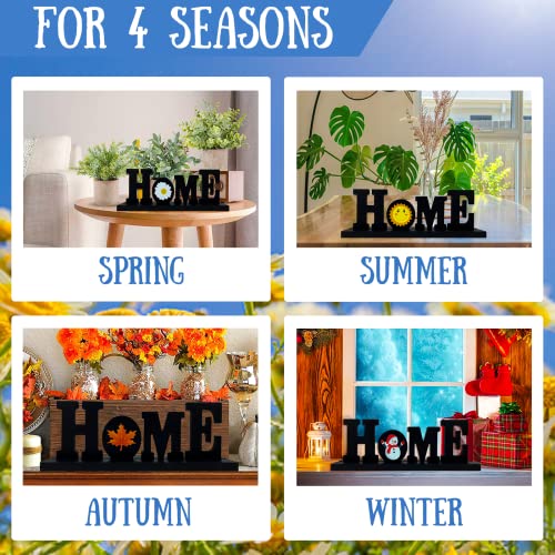 Comtraker Home Sign Table Decor 15 PCS Interchangeable Holiday Decoration Icon Wooden Letter Spring Easter Christmas Living Room Shelf Fireplace Mantel Mantle Fall Harvest Rustic Farmhouse Winter Seasonal All Season Vertical Desk Decorative Summer 4th Of | The Storepaperoomates Retail Market - Fast Affordable Shopping