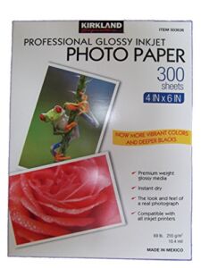 Kirkland Signature Professional Glossy Inkjet Photo Paper 4″x6″ 300 Sheets